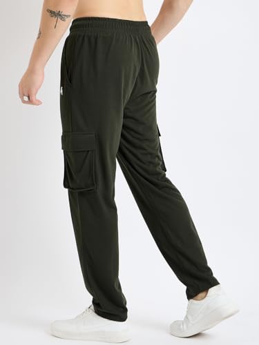 Image of Modeve Men's Cargo Style Solid Trackpant