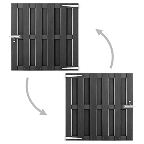 Wifese Garden Gate Patio Temporary Steel Yard Metal Fence Door Animal Barrier Fencing Outdoor Fence Pool Gate Hardware Steel Bracket Garden Door Decorative Fences Patio Gate Frame Kit 39.4"X39.4" #TOP1