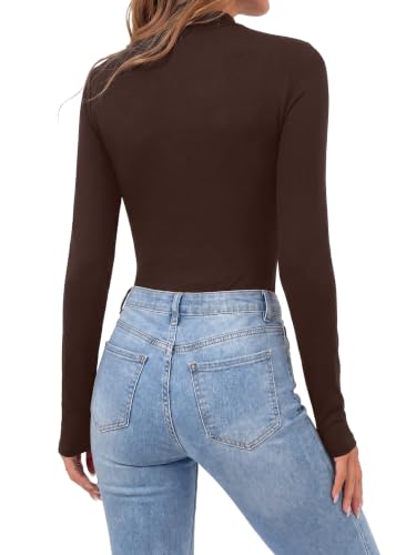 Image of OPOIPIN Women's Long Sleeve Basic Bodysuit