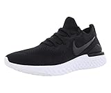 Nike Men's Epic React Flyknit Running Shoes, Black/Gunsmoke, 10