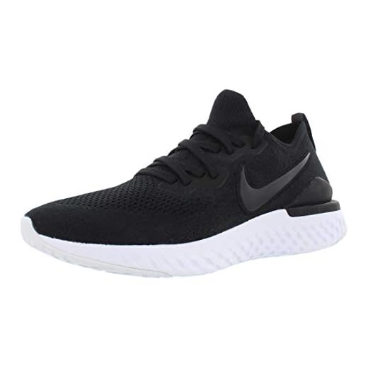 Nike - Epic React Flyknit 2 - BQ8928002 - Färg: Vit-Svarta - Storlek: 44 EU