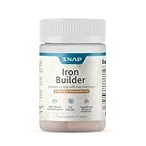 Snap Supplements Natural Iron Builder Supplements, 21mg Iron Pills to Increase Energy, Metabolism & Digestion, Absorbs Quickly Vitamins Organic Nutrients (60 Capsules)