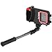 AquaPod Mini Camera Pole with Standard ¼-20 Camera Mount & Action Camera Adapter - Extends 15.5 to 38” - Gets Closer to Subjects - Tilts for Selfies