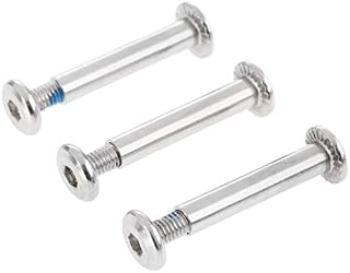 GERALD 50Pcs 0.24Inch/6mm OD Inline Skate Axle Screws Replacement, Shaft Hex Socket Screw Wheel Axles Repair Tool 36mm