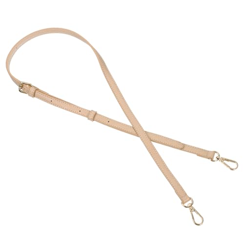 Image of uxcell Leather Bag Strap Replacement Adjustable Crossbody Bag Straps Conversion for Shoulder Bag Handbag Purse, Pink, Gold Buckle