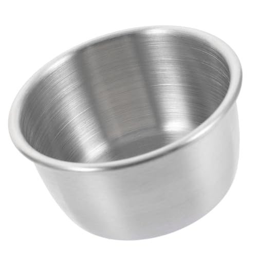 KOMBIUDA 爬虫類用ステンレス製水飲み皿 小型トカゲ餌皿 滑らか表面で餌逃げ防止 耐久性と錆びに強い水 餌兼用フィーダー