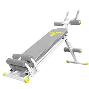 AOHMG Weight Bench Verstelbaar, Pers Oefening Gym Bench Opvouwbare Sit Up Incline Abs Benchs Flat Bench, voor Gewichtheffen en Kracht Training, Grijs