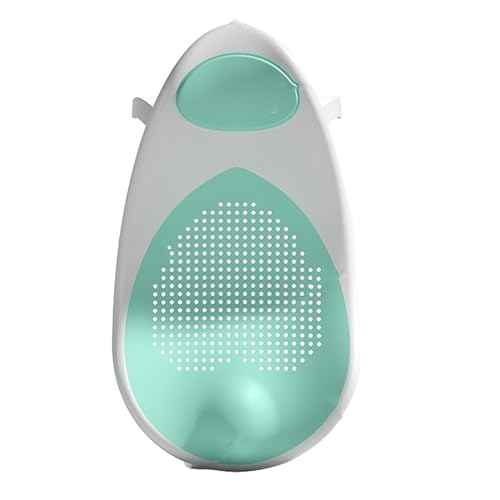 Support de baignoire bébé antidérapant et pliable en TPE vert pour un bain sécurisé