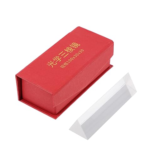 MUSISALY Prism Light Spectrum Tool Teaching Optical Demonstration Prop Physics Teaching Optical Instrument Optical Teaching Apparatus Physics Experiment Equipment Glass