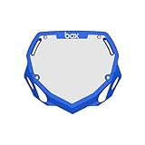 Box Components Two 3D Impact Resistant BMX Bike Number Plate w/Adjustable Straps for Adults, Mini, Strider, Plate Bikes, Bicycle Parts 100% Quality Guaranteed