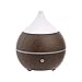 Amazon Basics Difusor de aceites esenciales ultrasónico para aromaterapia, 200 ml, con altavoz Bluetooth, base con acabado de madera color café