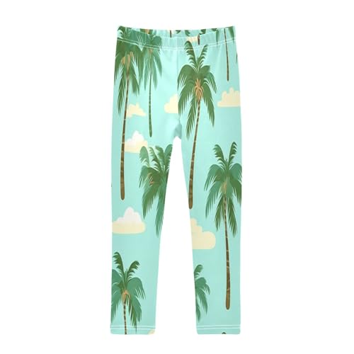 Bolaz Toddler Girls Leggings Printed Yoga Pants Leggings Coconut Tree for Kids