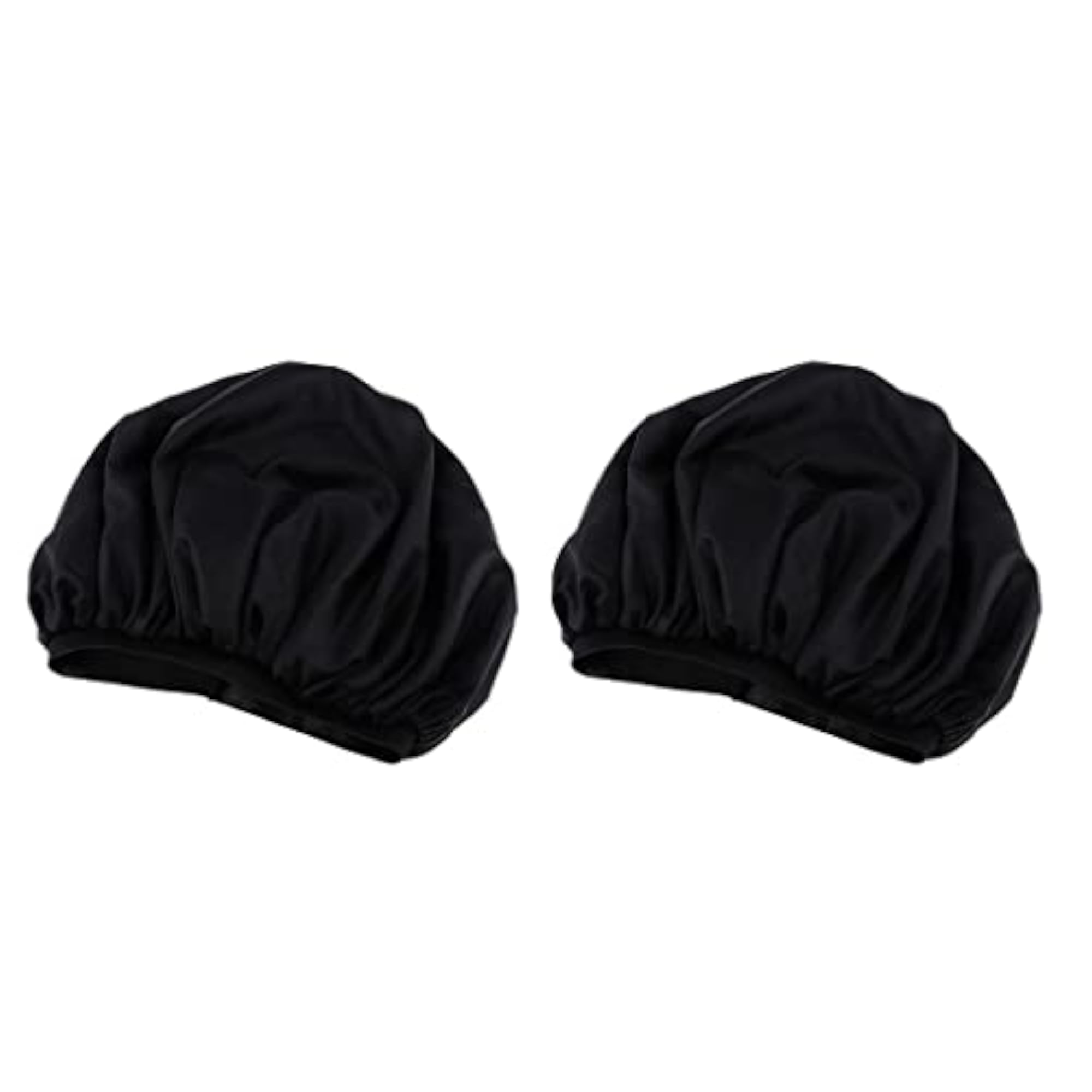 2pcs Lady Shower Caps, Waterproof Elastic Bath Hair Bonnets