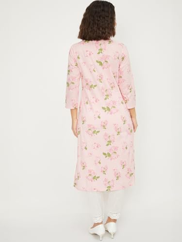 Image of Max Women's Cotton Blend Regular Kurta