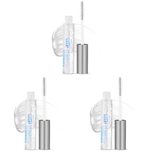 Image of INSIGHT Stay Real Lash Mascara - Transparent | Clear Gel Formula| Natural Look | Sweatproof | For Brows and Eyelashes for Every day Use -10 g (Pack of 3)