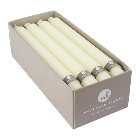 Northern Lights Candles - 10" 12pk Tapers - Ivory - 76596 Cover