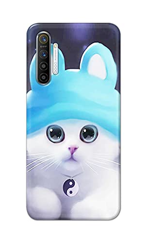 Image of Chinese Cutie Kitten Cat Big Eyes Lovely Girl Ears Hard Back Case Cover for Realme XT /Realme X2 Back Cover -(J5) VNS2221