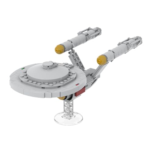 MOOXI - MOC Star Space Trek Starship 1701 Building Set,Creative Sci-Fi Movie Building Blocks Spaceship Model Kit,Gifts for Sci-Fi Movie Lovers(233pcs)
