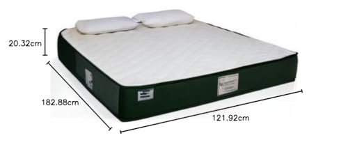Image of DREAMZEE Vilasa 100% Full Natural Latex Mattress | Medium Comfort | GOTS Certified | Mono-Zone Latex | Natural Series - Double Size (72x48x8 Inches) | 12 Years Warranty