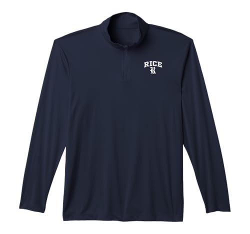 Rice Owls Arch Over Navy Officially Licensed Performance Quarter-Zip Top
