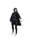 1/6 Ratio of Women's Clothing，Combat Ninja Set，1 Piece of Clothing+1 Pair of Pants+1 Cloak+1 Body Armor Accessory+2 Knee Pads