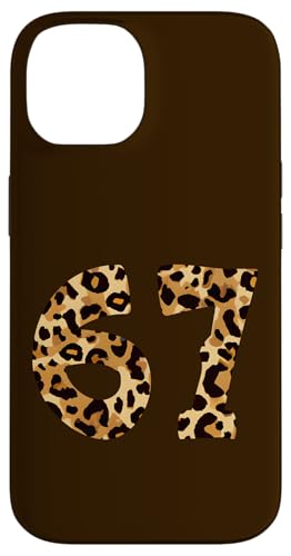 Six Seven Meme 6-7 Number, Gen Alpha Z 67 Leopard Print X}zP[X iPhone 14 p