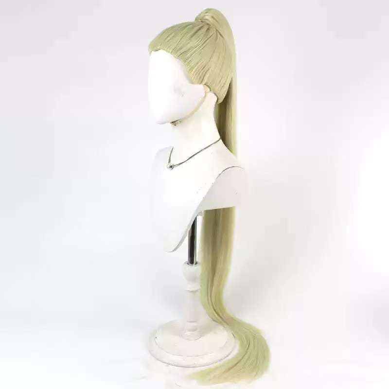Cosplay Wig Noerde Hew Long Blond Hair in a High Ponytail Costume Accessory Adult Unisex Party Halloween Christmas