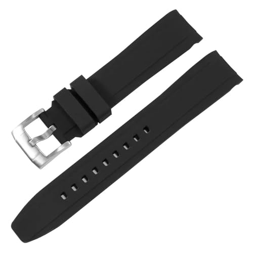 Bracelet montre caoutchouc 20mm finition premium et interface courbe ajustée