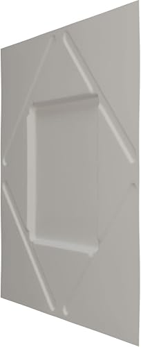Miniatura 10 de Ekena Millwork Aubrey EnduraWall Panel decorativo de pared 3D de 19 58 pulgadas de ancho x 19 58 pulgadas de alto, óxido metálico envejecido (cubre