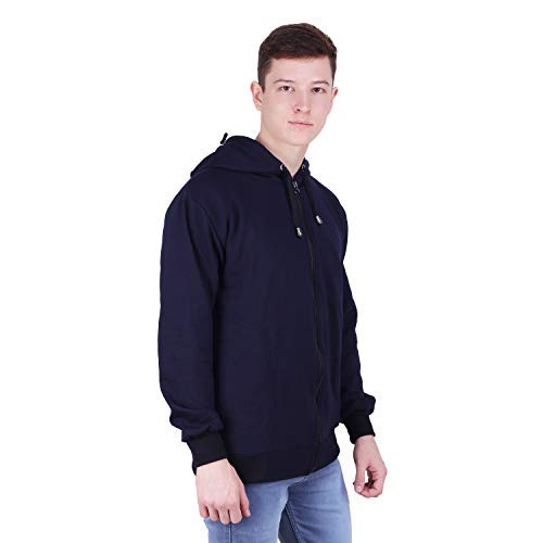 Image of Men's Cotton Hooded Neck Hoodie