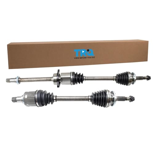Image of TRQ Front Driver and Passenger Side CV Axle Assembly Set 2 Piece for 2009-2012 Toyota RAV4 2.5L 2006-2008 RAV4 2.4L FWD