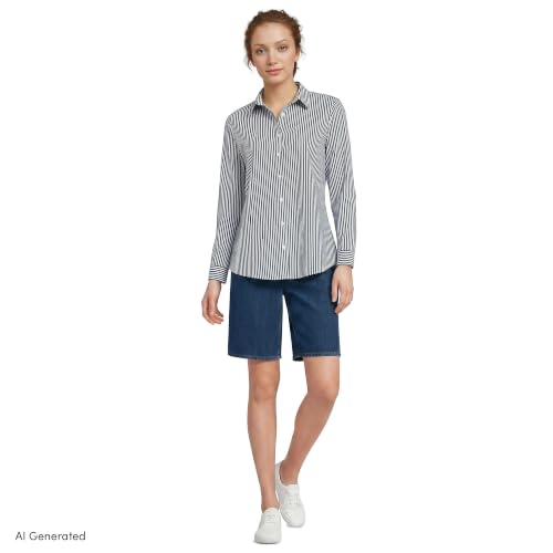 Image of Lands' End Women's Pinwale Cord Long Sleeve Shirt
