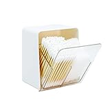 Artilife Bathroom Qtip Holder Canisters for Swabs and Balls, Vanity Countertop Storage Organizer (1 Pack)
