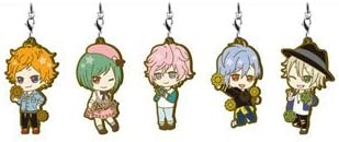 Amazon 一番くじ ａ３ 旗揚げ公演 F賞 花咲くラバーストラップ 夏組 5種 アニメ 萌えグッズ 通販