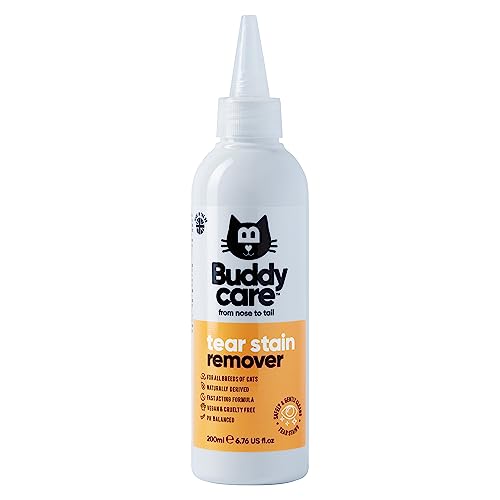 Buddycare - Quitamanchas para gatos | 200 ml | Quitamanchas de acción rápida para gatos | Derivado naturalmente, fórmula equilibrada con pH