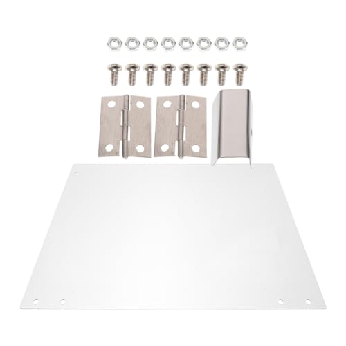 STAHAD Deflector Protector para Máquina de Palomitas de Maíz, Panel de Puerta Transparente de Pvc Grueso 36.3x21.5 Cm, Accesorio Resistente para Uso Comercial en Cocina