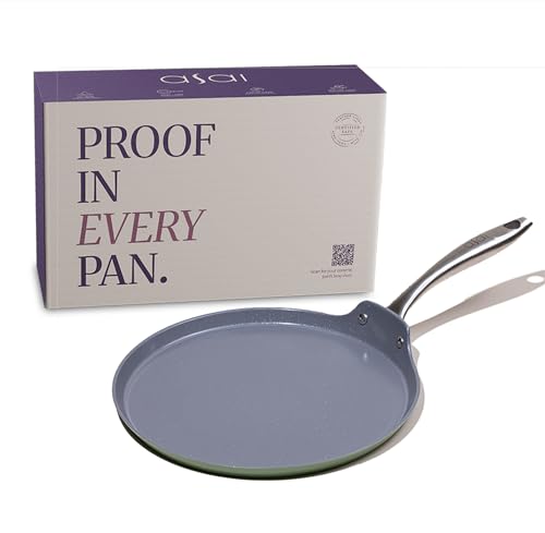 Asai Ceramic Dosa Tawa 28cm with Silicone Spatula | Superior Swis...