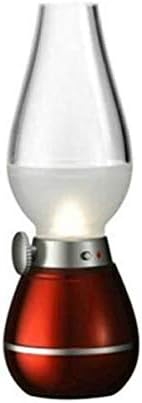 WOCOYO Lámpara de escritorio TDD vintage lámpara de queroseno retro control de soplado LED nostálgico recargable por USB portátil brillo ajustable