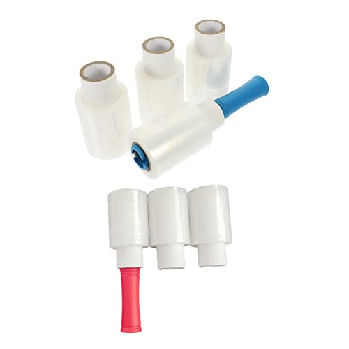 BUTIFULSIC 1 Set Handle Film Packing Self- Adhesive Stretch Cling Clear Stretch Machine Film Shrink Film Wraps Portafilter Moving Packaging Film Shrink Packaging Mini Hand Stretch Pe Film