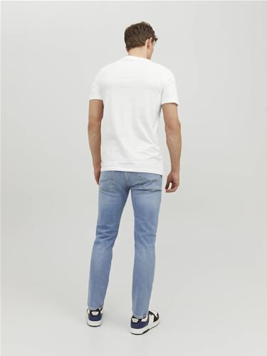JACK & JONES Herren JJEORGANIC Basic Tee SS O-Neck 5PK T-Shirt, Kurzarm, 5xWhite, XXXL – Ansicht 4