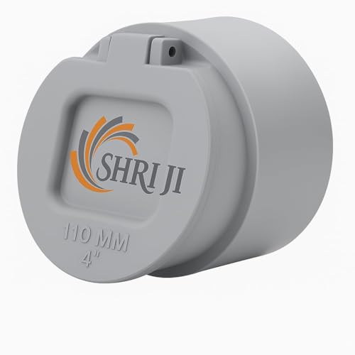 Image of PVC Drain Pipe Flip Cap 110MM (4 Inch) | Anti-Rat & Insect Guard | Durable White PVC Waste Pipe Fitting Cover for Indoor & Outdoor Drainage Use Pack Of 1