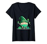 Photo Gallery donna leprechaun happy st patricks day gnomo maglietta con collo a v Photo Gallery donna leprechaun happy st patricks day gnomo maglietta con collo a v