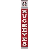 Ohio State University Buckeyes Vertical Wood Wall Decor - Vintage Ohio State Buckeyes Sign for Man Cave or Dorm Room
