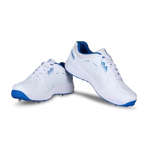 Image of Aivin Super King Cricket Shoes for Men I Mesh & Synthetic Upper| Removable Spikes Suitable for Bowling and Batting
