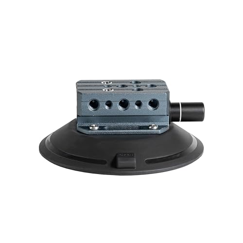 Image of 9.Solutions 6 inch Suction Cup, Unique Cheese Block, Screw on Any Side, 9.VB5105M, Duty Power-Grip Industrial Suction Plate for car Mount, 6 Inches