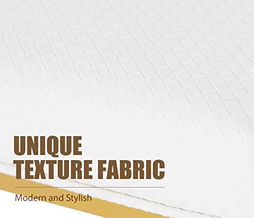 Erste!Bravo White Counter Height Bar Stools With Back Set Of 2 For Kitchen Counter 24 Inch Modern Gold Barstools Faux Leather Upholstered Farmhouse Bar Chairs Island Stools Support 330Lbs, White+Gold #TOP4