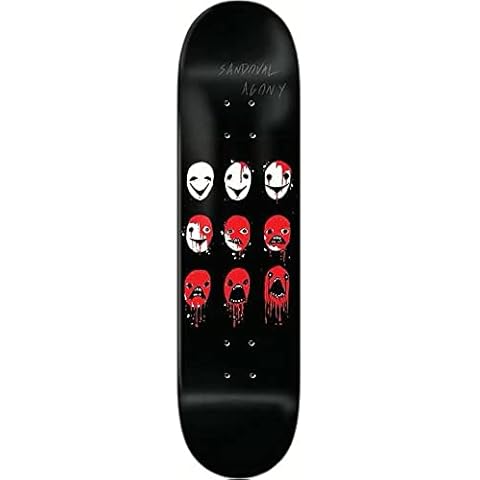 Zero Sandoval Agony Skateboard Deck Black 8.125" Cover