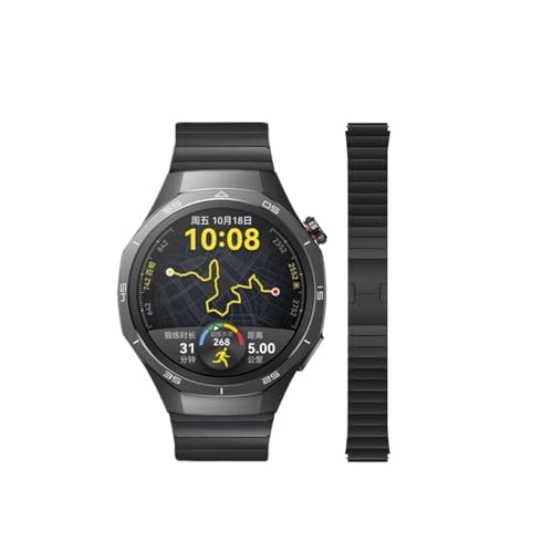 [LOKLNEYK] 22mmXeXX`[XgbvAɓKHuawei Watch GT 5 Pro /GT5/ GT4 /GT3 /GT2 46mm /3/4ɓK(Black,For Huawei Honor GS 3)
