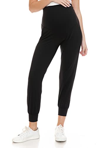 Leggings Depot Women'S Maternity Pants Over The Belly Pregnancy Joggers Casual Lounge Pants thumb #1