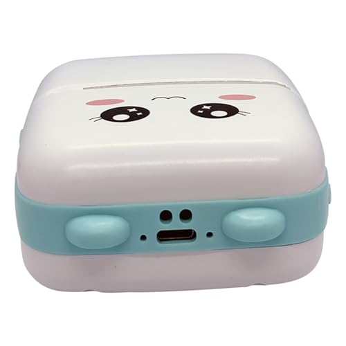 fabble babble Portable Bluetooth Thermal Printer I Ink-Free Label Maker for Android iOS with Paper Roll & Stickers (Green) - Image 2